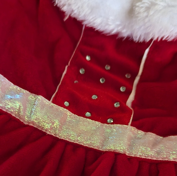 Velvet Christmas Doggie Dress Sz Med - Picture 6 of 7